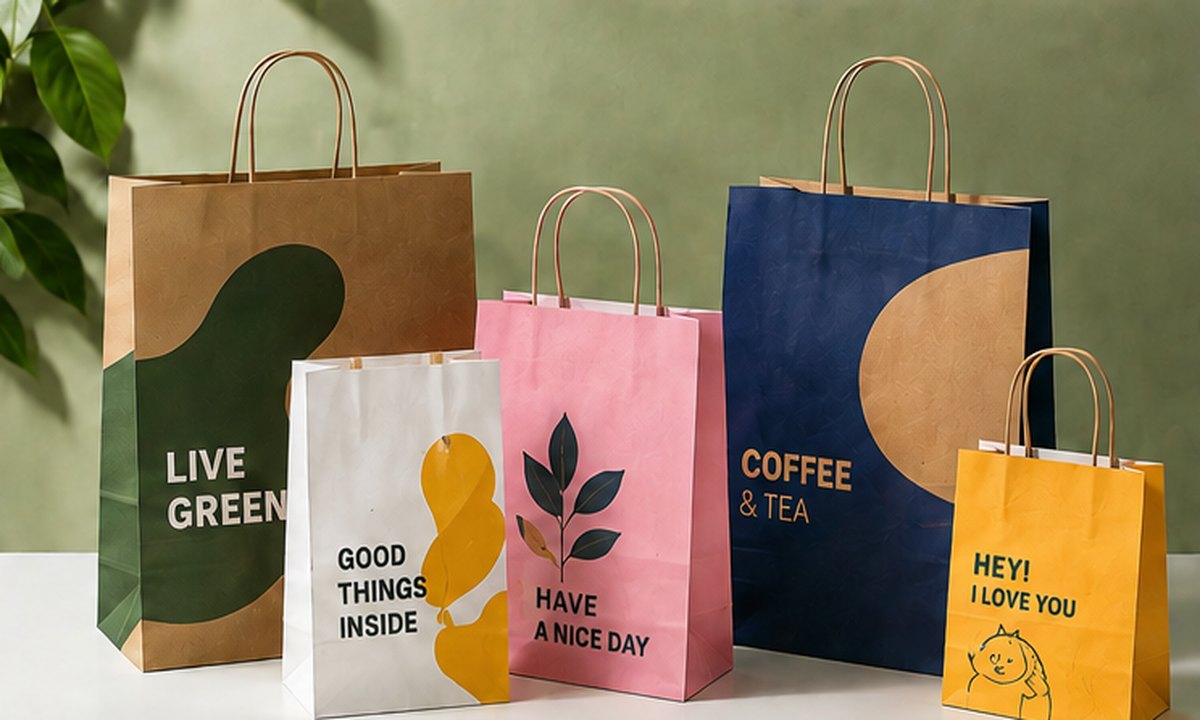 Retail paper bags and printed packaging