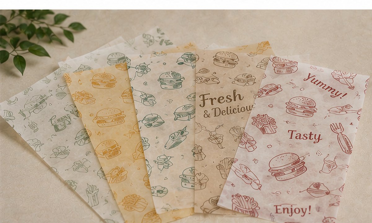 Custom printed greaseproof paper